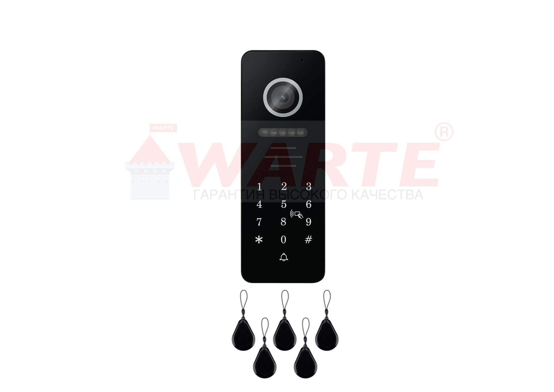 WARTE-DP-10 PR MHD ФОРТЕ PR 1 аб встр. счит и контрол, кодонаборн. панель